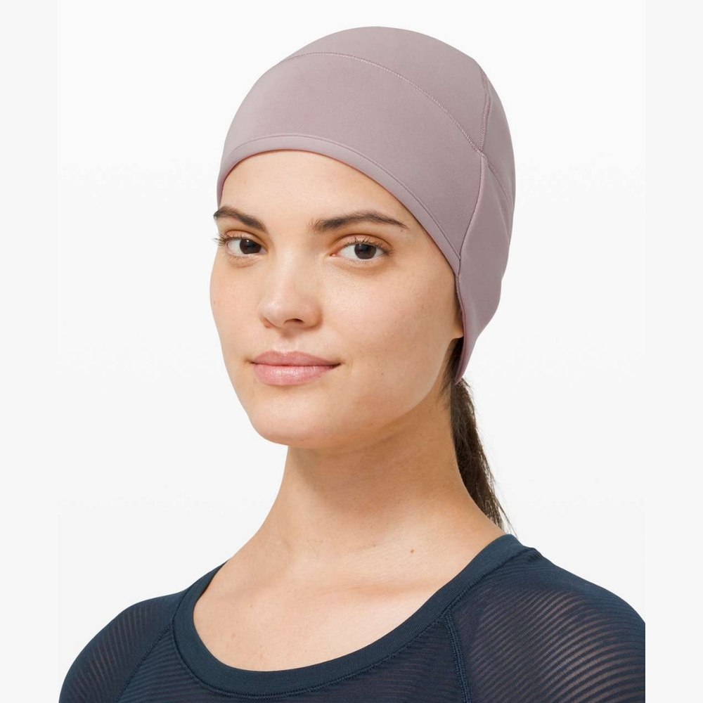 Lululemon Run for It All Beanie Hat Running Violet Verbena / Graphite Grey
